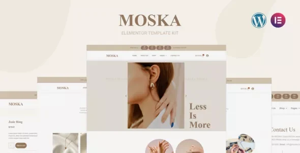 Moska - Fashion Jewelry Store Elementor Pro Template Kit